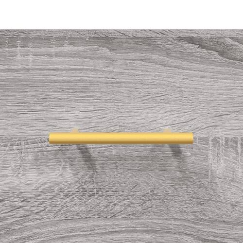 Sofabord 102x50x40 cm konstrueret træ grå sonoma-eg
