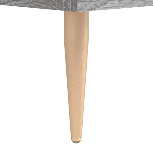 Sofabord 102x50x40 cm konstrueret træ grå sonoma-eg