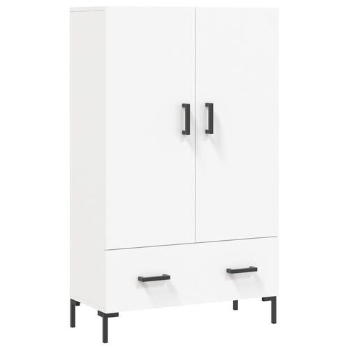 Skab 69,5x31x115 cm konstrueret træ hvid