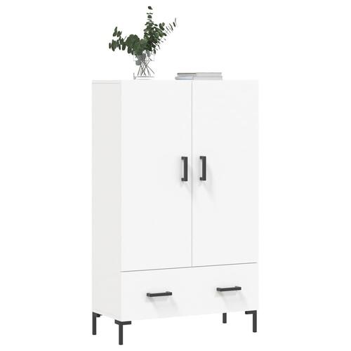 Skab 69,5x31x115 cm konstrueret træ hvid