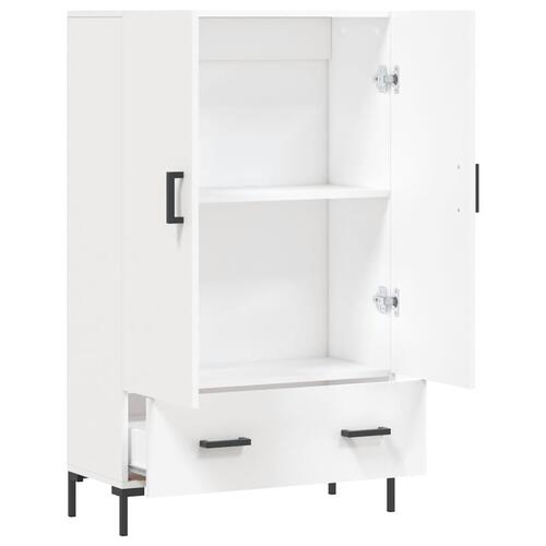 Skab 69,5x31x115 cm konstrueret træ hvid