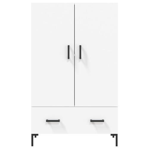 Skab 69,5x31x115 cm konstrueret træ hvid