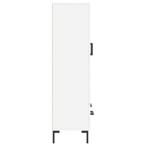 Skab 69,5x31x115 cm konstrueret træ hvid