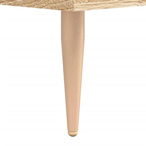 Sofabord 102x50x40 cm konstrueret træ sonoma-eg