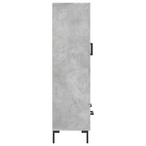 Skab 69,5x31x115 cm konstrueret træ betongrå