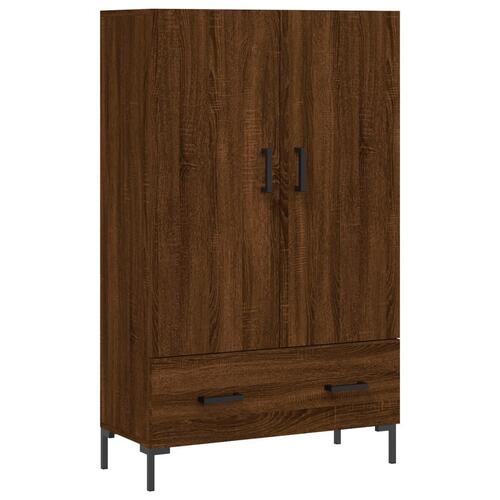 Skab 69,5x31x115 cm konstrueret træ brun sonoma-eg