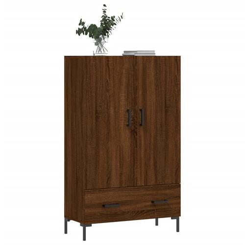 Skab 69,5x31x115 cm konstrueret træ brun sonoma-eg