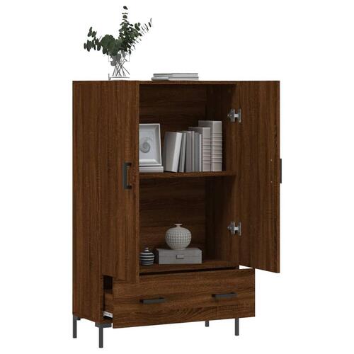 Skab 69,5x31x115 cm konstrueret træ brun sonoma-eg