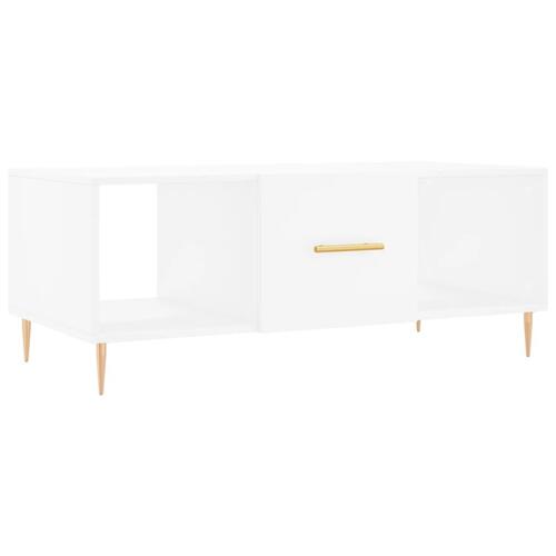 Sofabord 102x50x40 cm konstrueret træ hvid