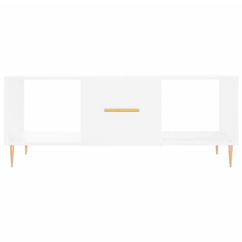 Sofabord 102x50x40 cm konstrueret træ hvid