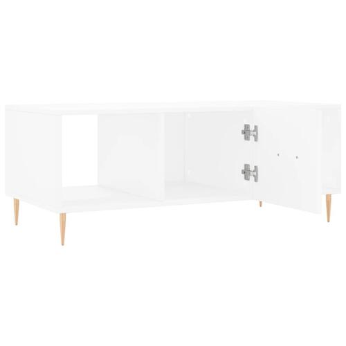 Sofabord 102x50x40 cm konstrueret træ hvid