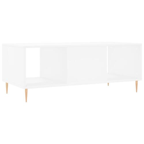Sofabord 102x50x40 cm konstrueret træ hvid