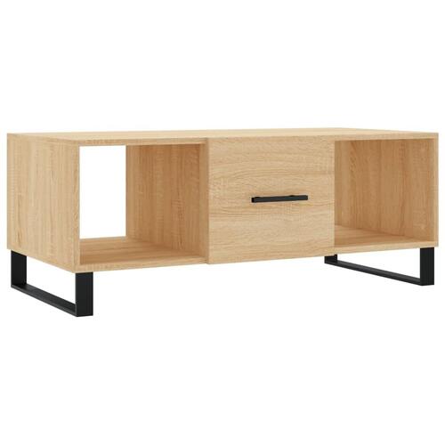 Sofabord 102x50x40 cm konstrueret træ sonoma-eg