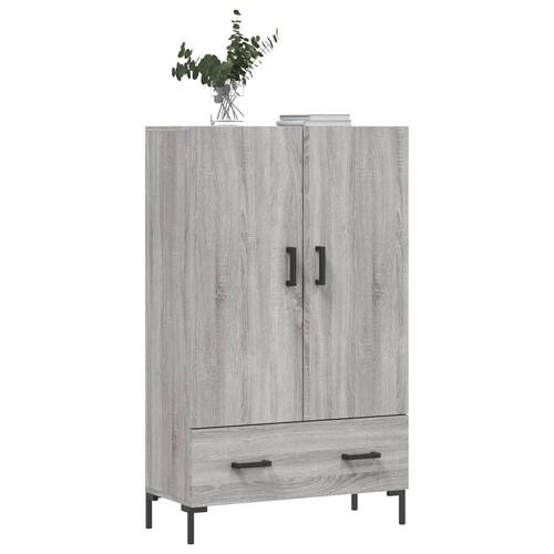 Skab 69,5x31x115 cm konstrueret træ grå sonoma-eg