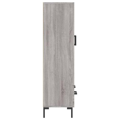 Skab 69,5x31x115 cm konstrueret træ grå sonoma-eg