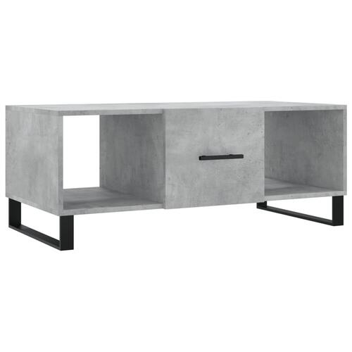 Sofabord 102x50x40 cm konstrueret træ betongrå