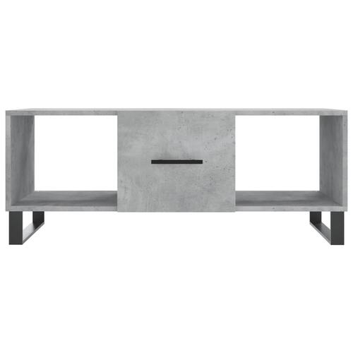 Sofabord 102x50x40 cm konstrueret træ betongrå