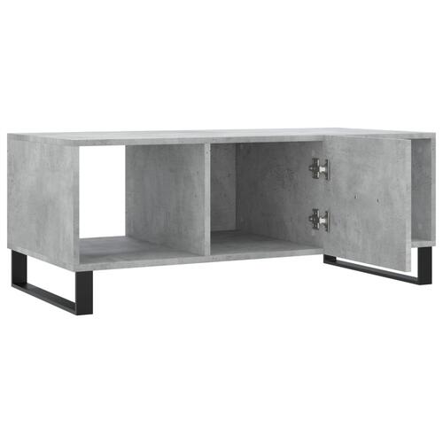 Sofabord 102x50x40 cm konstrueret træ betongrå