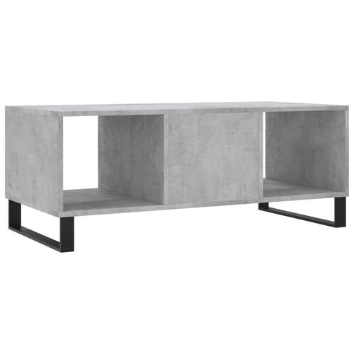 Sofabord 102x50x40 cm konstrueret træ betongrå