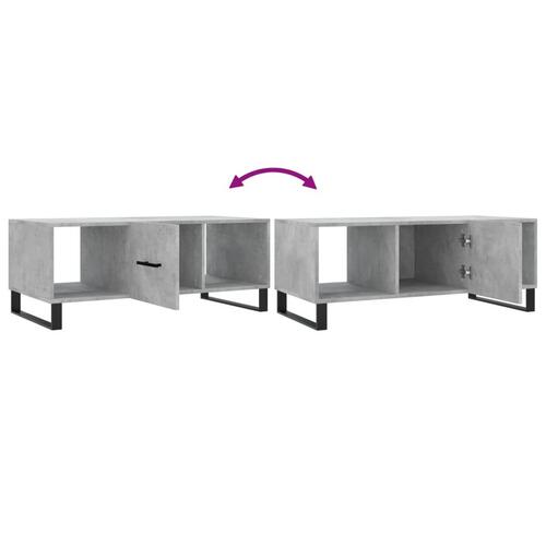 Sofabord 102x50x40 cm konstrueret træ betongrå