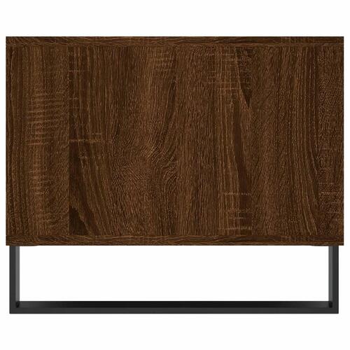 Sofabord 102x50x40 cm konstrueret træ brun egetræsfarve