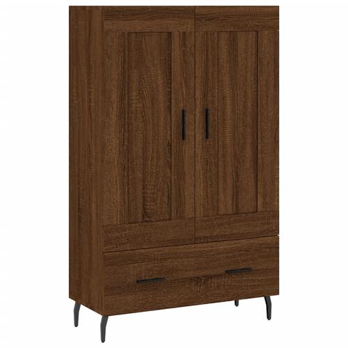 Skab 69,5x31x115 cm konstrueret træ brun sonoma-eg