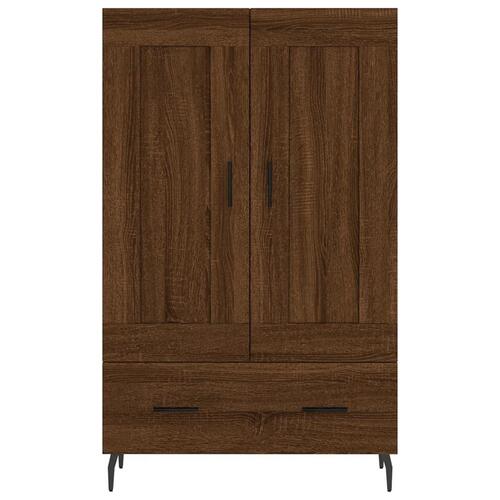 Skab 69,5x31x115 cm konstrueret træ brun sonoma-eg