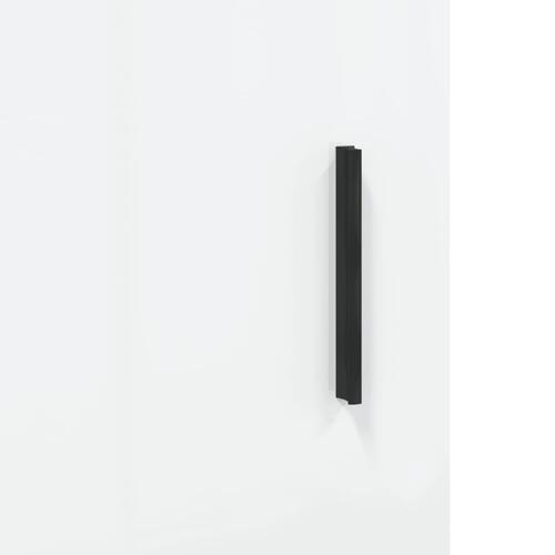 Skab 69,5x31x115 cm konstrueret træ hvid højglans
