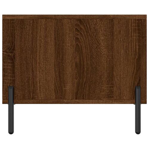 Sofabord 90x50x40 cm konstrueret træ brun egetræsfarve