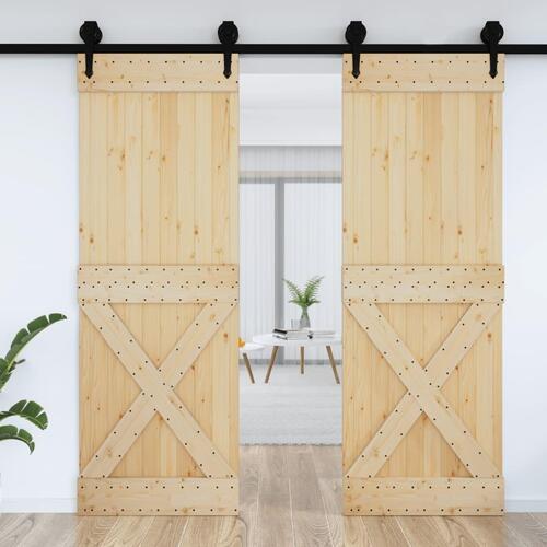 Dør NARVIK 80x210 cm massivt fyrretræ
