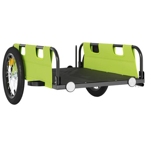 Cykeltrailer oxfordstof og jern grøn