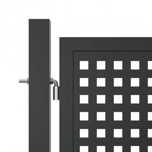Havelåge i stål - antracitgrå 300 × 125 cm, låsbar