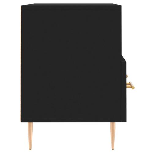Tv-bord 80x36x50 cm konstrueret træ sort