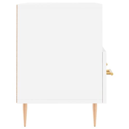 Tv-bord 80x36x50 cm konstrueret træ hvid