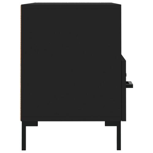 Tv-bord 80x36x50 cm konstrueret træ sort