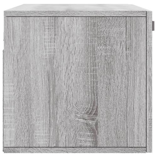 Vægskab 80x36,5x35 cm konstrueret træ grå sonoma-eg