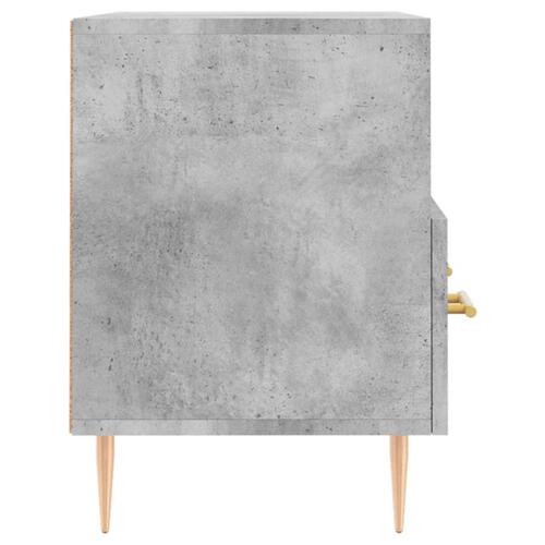 Tv-bord 80x36x50 cm konstrueret træ betongrå