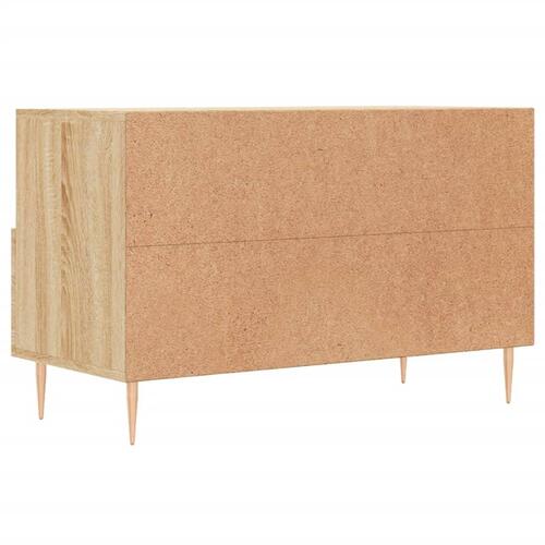 Tv-bord 80x36x50 cm konstrueret træ sonoma-eg