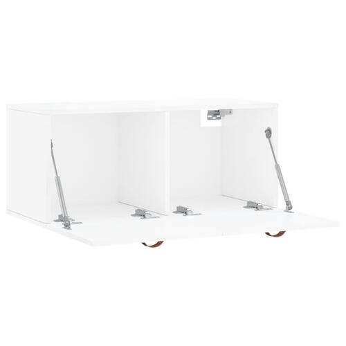 Vægskab 80x36,5x35 cm konstrueret træ hvid højglans