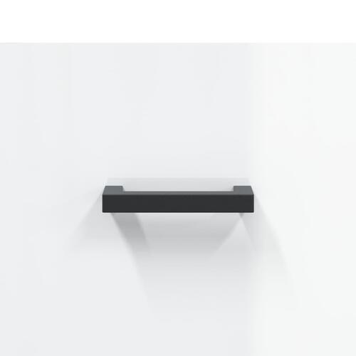 Tv-bord 80x36x50 cm konstrueret træ hvid højglans
