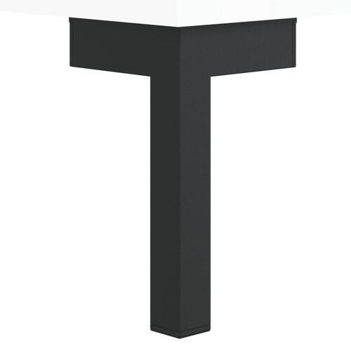 Tv-bord 80x36x50 cm konstrueret træ hvid højglans
