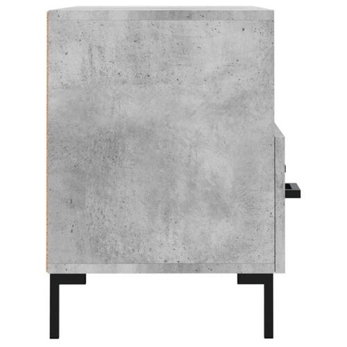 Tv-bord 80x36x50 cm konstrueret træ betongrå