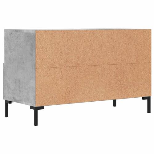 Tv-bord 80x36x50 cm konstrueret træ betongrå