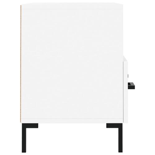 Tv-bord 80x36x50 cm konstrueret træ hvid