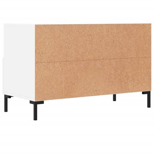 Tv-bord 80x36x50 cm konstrueret træ hvid