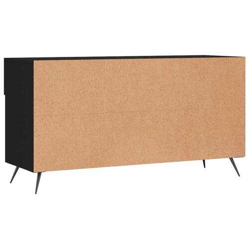 Skobænk 102x35x55 cm konstrueret træ sort