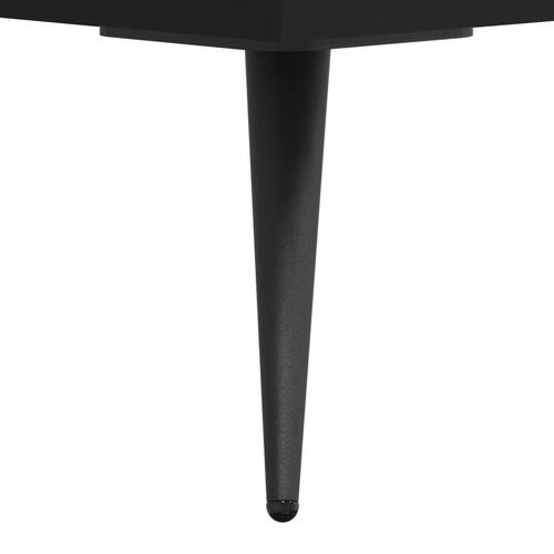 Skobænk 102x35x55 cm konstrueret træ sort