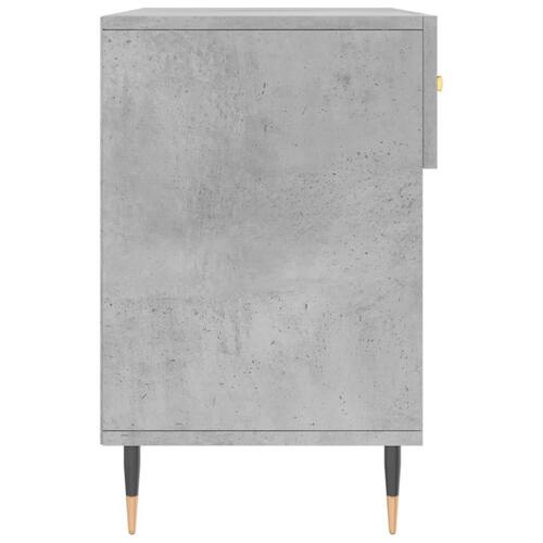 Skobænk 102x35x55 cm konstrueret træ betongrå