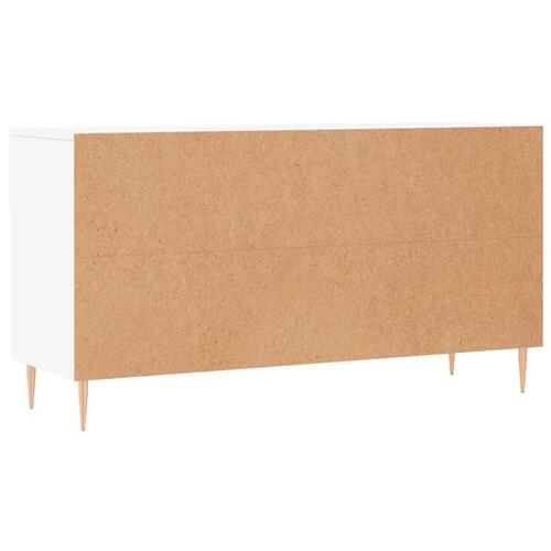 Skobænk 102x35x55 cm konstrueret træ hvid