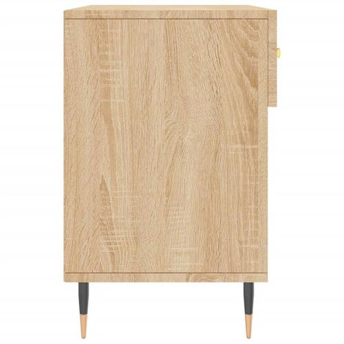Skobænk 102x35x55 cm konstrueret træ sonoma-eg